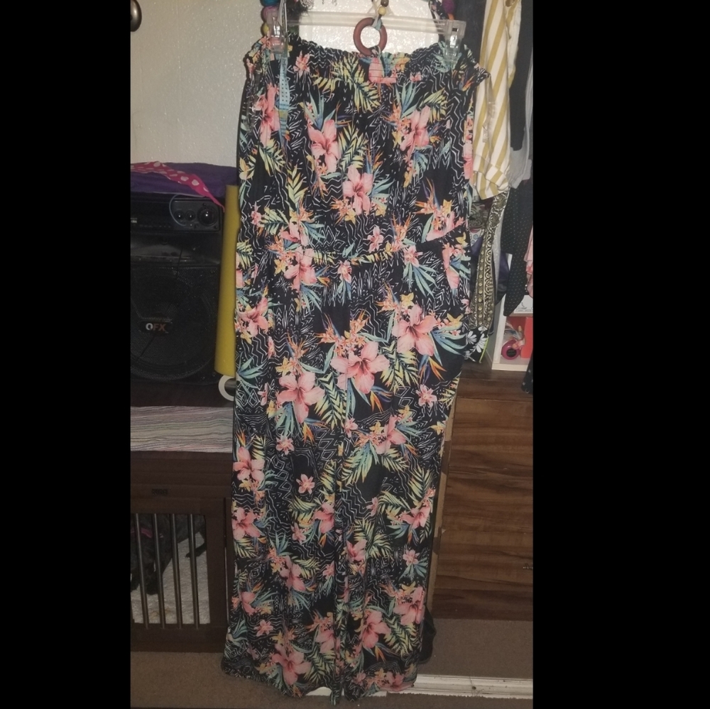 Tropical/Floral print jumpsuit